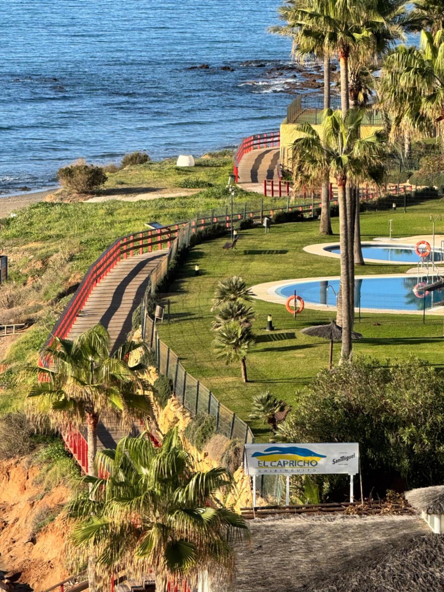 Beachfront Studio ,The View Calahonda, Panoramic Sea Views Sitio de Calahonda المظهر الخارجي الصورة